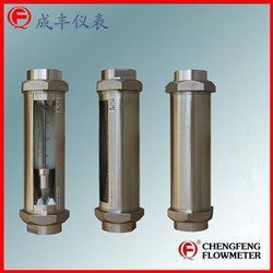 G30-50  all stainless steel glass tube flowmeter high anti-corrosion  [CHENGFENG FLOWMETER] threaded type good appearance easy installation Chinese professional manufacture