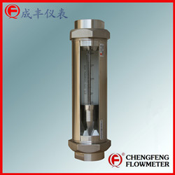 G30-50 threaded type glass tube flowmeter  all stainless steel  high anti-corrosion [CHENGFENG FLOWMETER]  good appearance easy installation Chinese professional manufacture