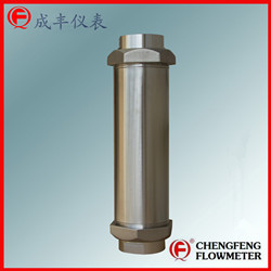 G30-50  threaded type high anti-corrosion glass tube flowmeter all stainless steel  [CHENGFENG FLOWMETER] easy installation Chinese professional manufacture  good appearance