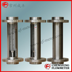 F30-40 all stainless steel glass tube flowmeter high anti-corrosion [CHENGFENG FLOWMETER] turnable flange type good appearance easy installation Chinese professional manufacture