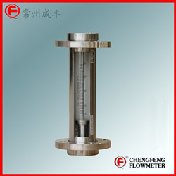 F30-40   turnable flange type  glass tube flowmeter high anti-corrosion all stainless steel [CHENGFENG FLOWMETER]good appearance easy installation Chinese professional manufacture