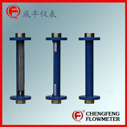 F10-15F turnable flange type glass tube flowmeter HCl flowmeter   [CHENGFENG FLOWMETER] high anti-corrosion stainless steel material  high accuracy