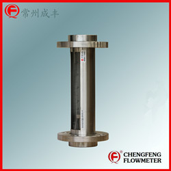 F30-40 glass tube flowmeter   high anti-corrosion all stainless steel  good appearance [CHENGFENG FLOWMETER]  turnable flange type easy installation Chinese professional manufacture